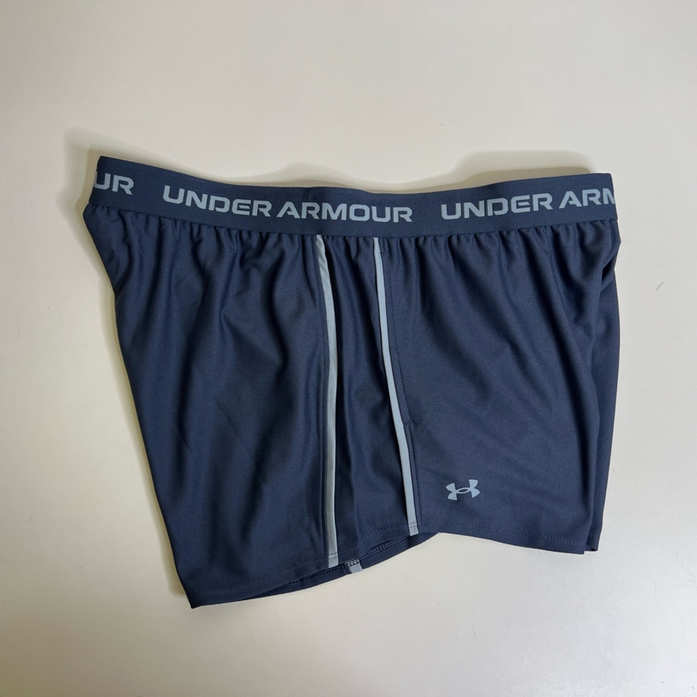 Under Armour Women's UA Tech™ Play Up Shorts Navy Blue - Size Large - Picture 12 of 12